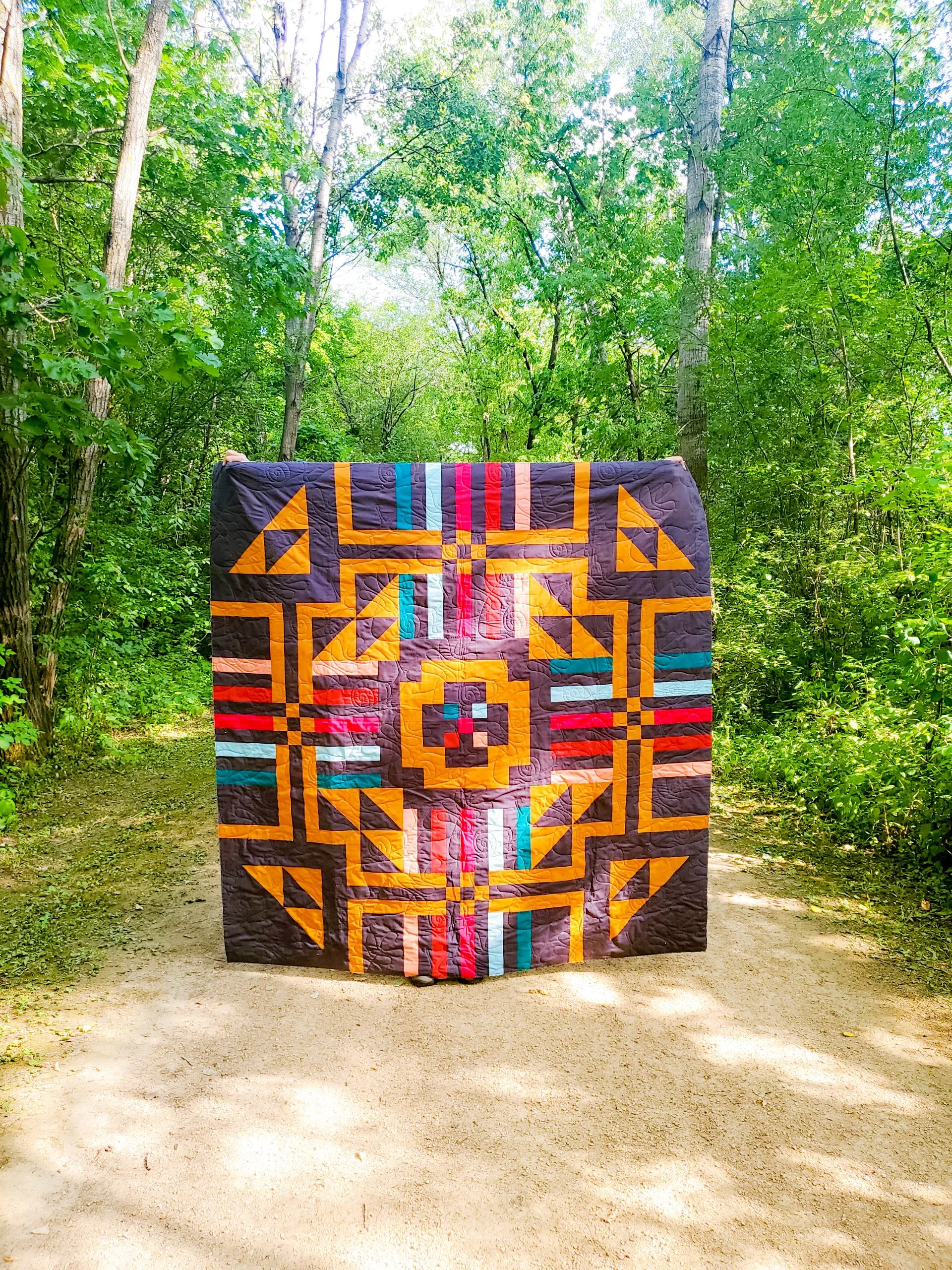 Visionary Quilt - Large Throw 72 x 72 inches — Thai Charm LLC